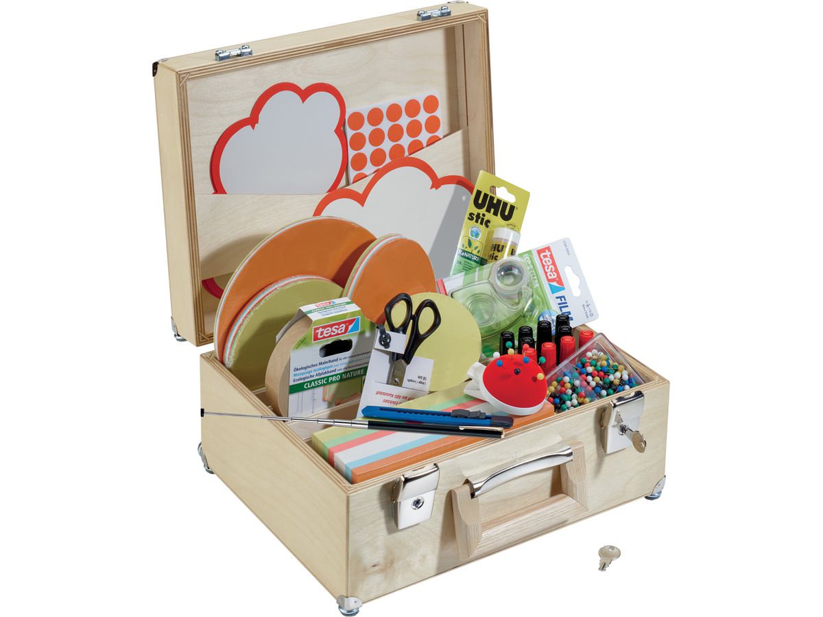 FRANKEN Moderationskoffer 35x18x27 cm UHMMKCH U-Act!Line, Birkenholz (4016946717311)