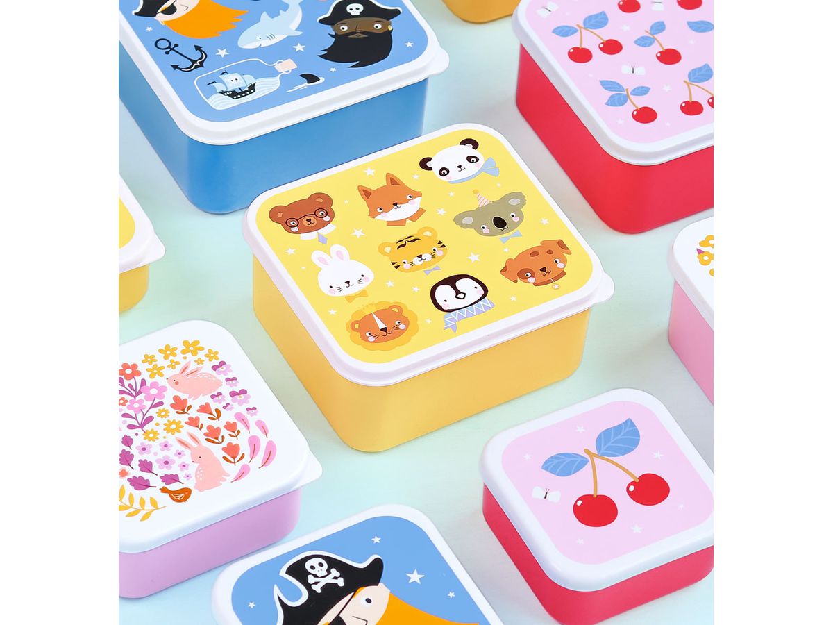 ALLC Lunch & Snackbox Set SBSEAF81 Animal Friends (8719715004310)