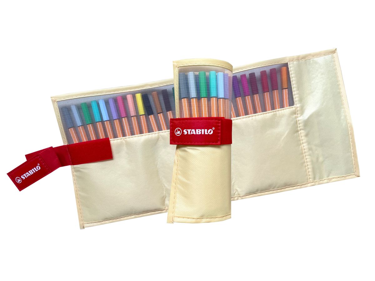 STABILO Rollerset point 88 0.4mm 8825-08-02CH 25 Farben ass. pastellgelb (4006381589291)