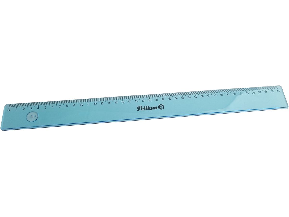 PELIKAN Righello 40cm 7190000 trasparente blu Blister (7640106190002)