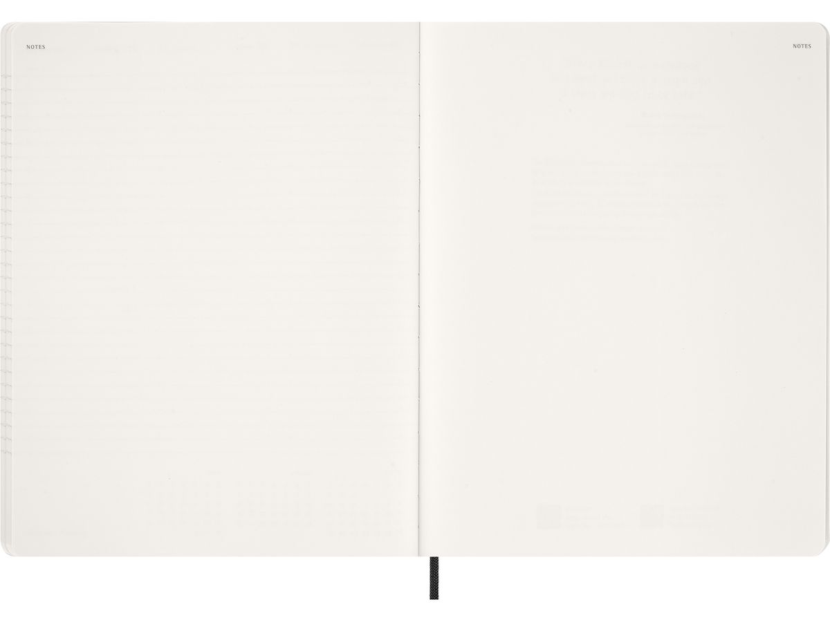 MOLESKINE Agenda Essential XX-Large 2026 DSESNB12WN7Y26 1S/2P noir SC 21.6x27.9cm (8056999276515)