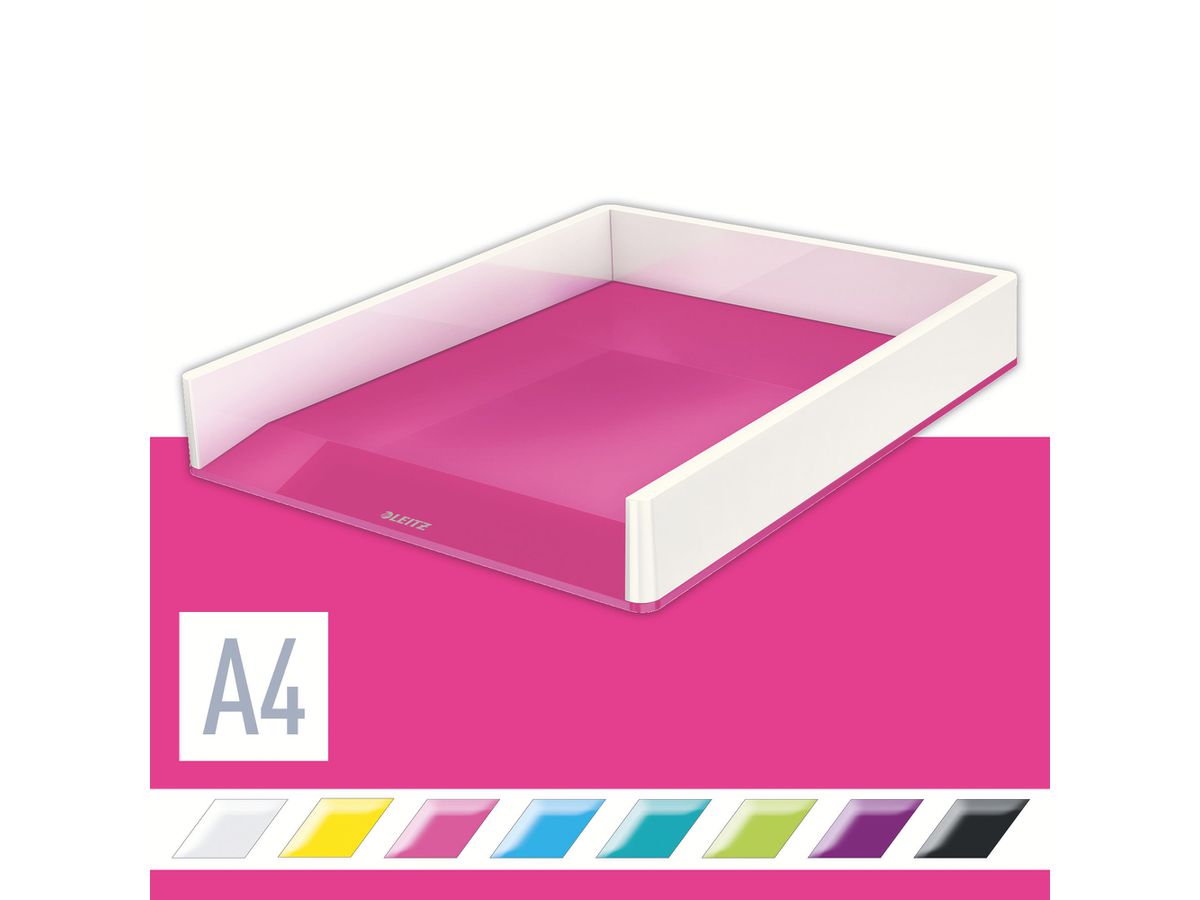 LEITZ Cestina p. documenti WOW A4 53611023 bianco/pink (4002432113590)