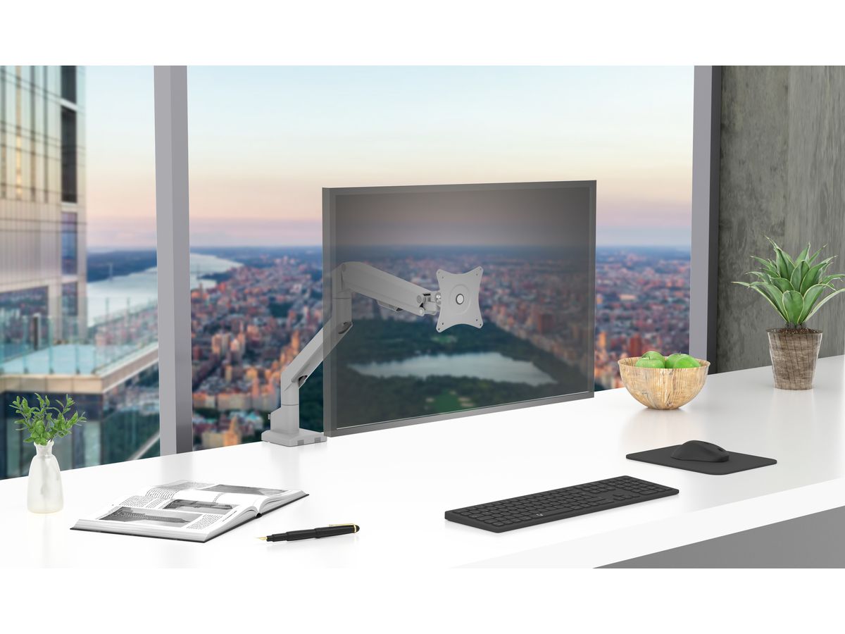 ICY BOX Single Monitor Stand IB-MS523-T 17-32 inch 1-9kg silver grey (4250078174172)