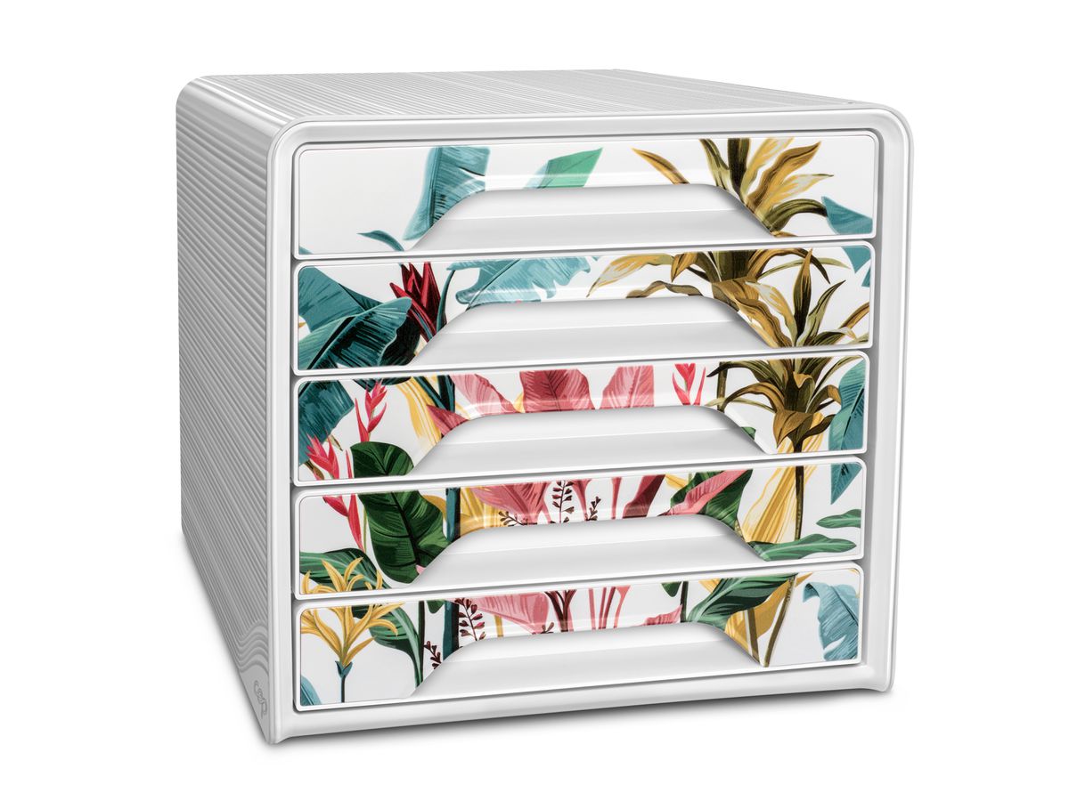 CEP Vasc. portadoc SmooveTropical 1071110581 5 cassetti bianco/tropicale (3462159018140)