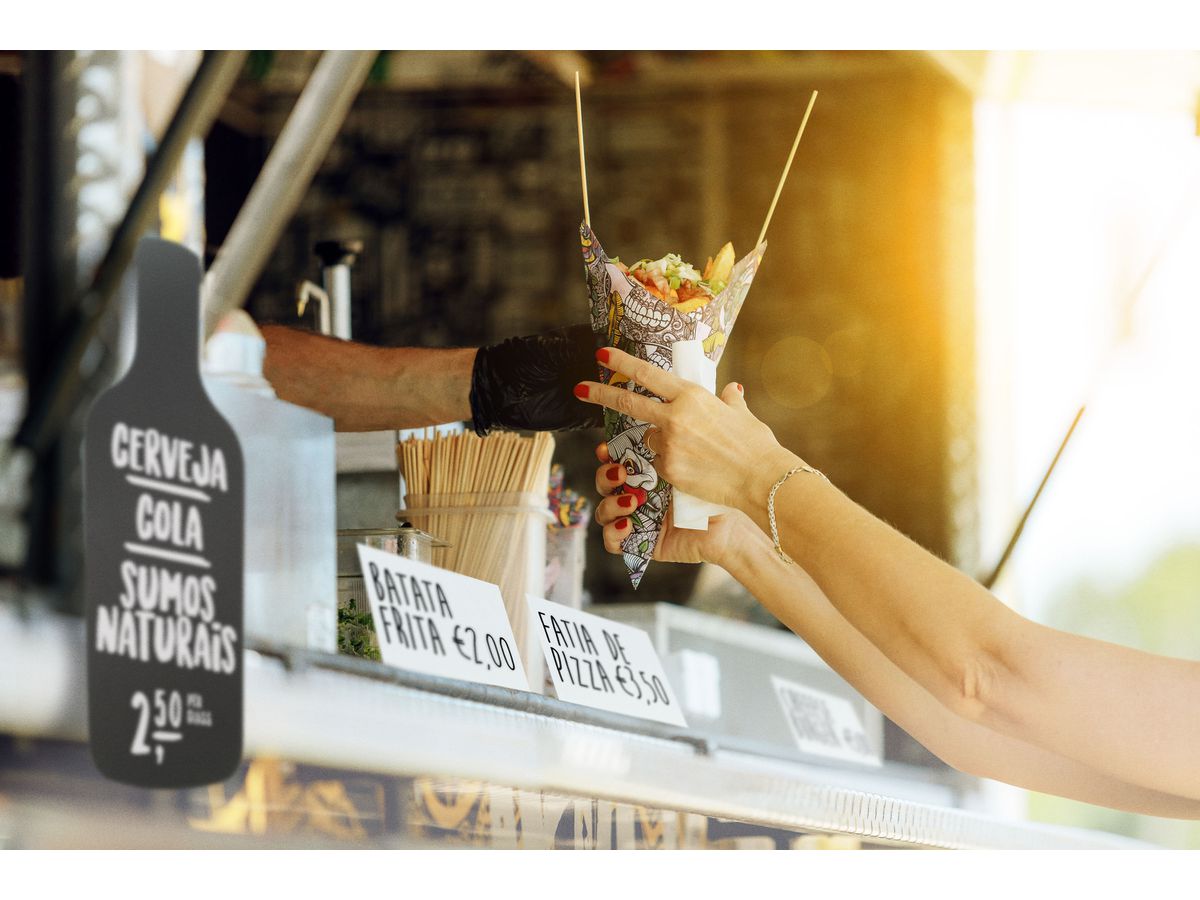 SECURIT Tisch-Kreidetafel TAG TAG-A7-BL weiss 10.5x7.4x0.1cm (8719075283615)