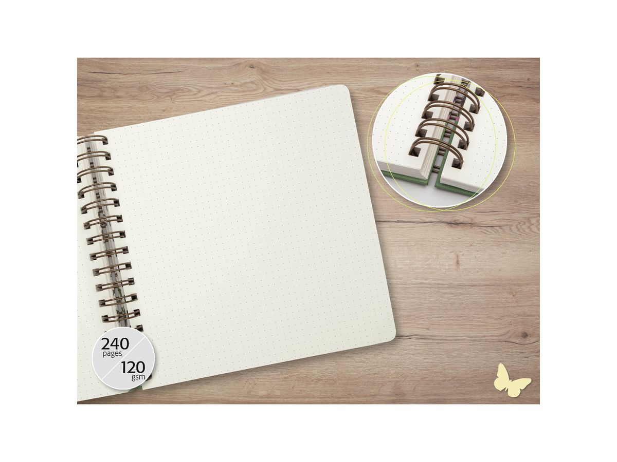 JOLIE Carnet Sprial A5 JQ200 Format Wild Herbs dot 240 p. (4004360769450)