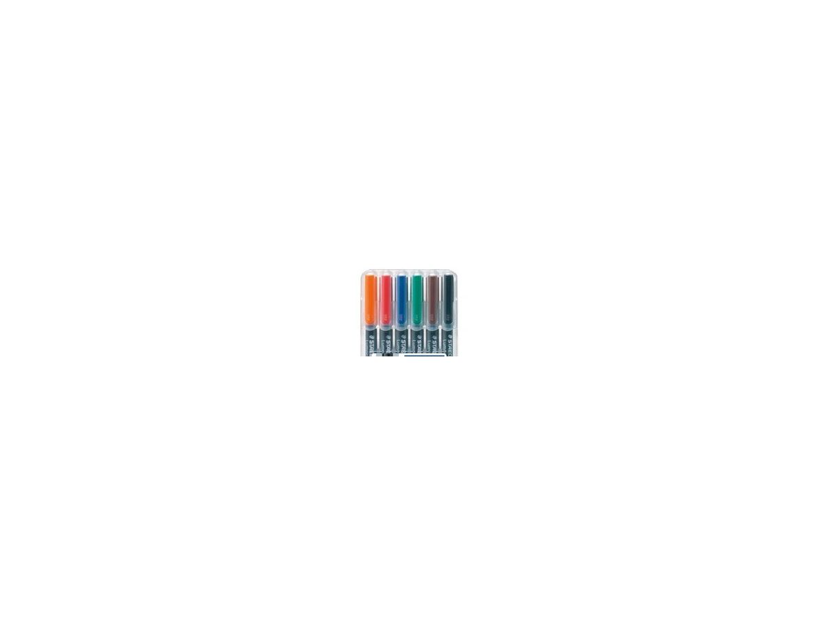 STAEDTLER Lumocolor permanent S 313-WP6 6 couleurs ass. (4007817308493)