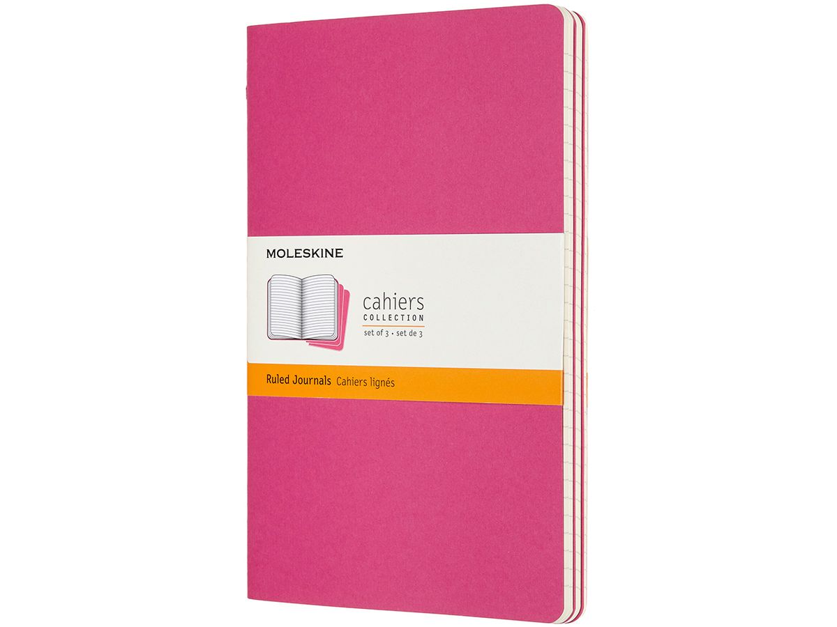 MOLESKINE Taccuino cartone 3x L/A5 629650 rigato, pink, 80 pagine (8058647629650)