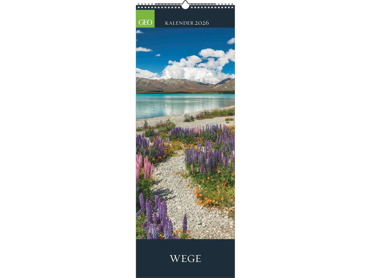 GEO Calendrier 2026 4069095004184 GEO Wege 25x69cm (4069095004184)