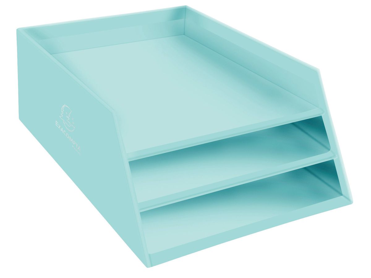 EXACOMPTA Briefablage Aquarel A4 13496D 3 Fächer, assortiert (9002493116856)