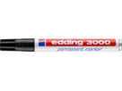 EDDING Permanent Marker 3000 1.5-3mm 3000-1 schwarz, wasserfest (4004764007967)