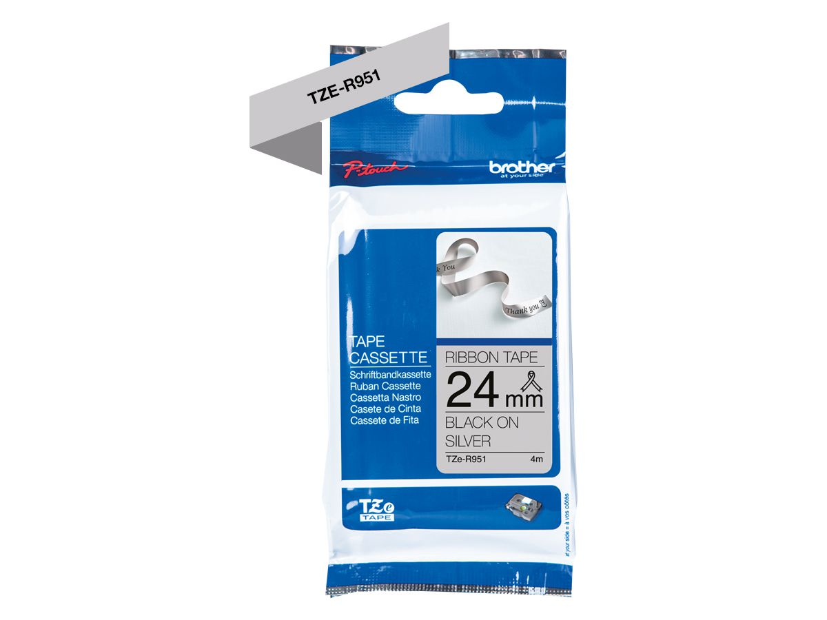 PTOUCH Nastro nero/oro TZE-R951 Sistemi Tze 24mm (4977766801867)