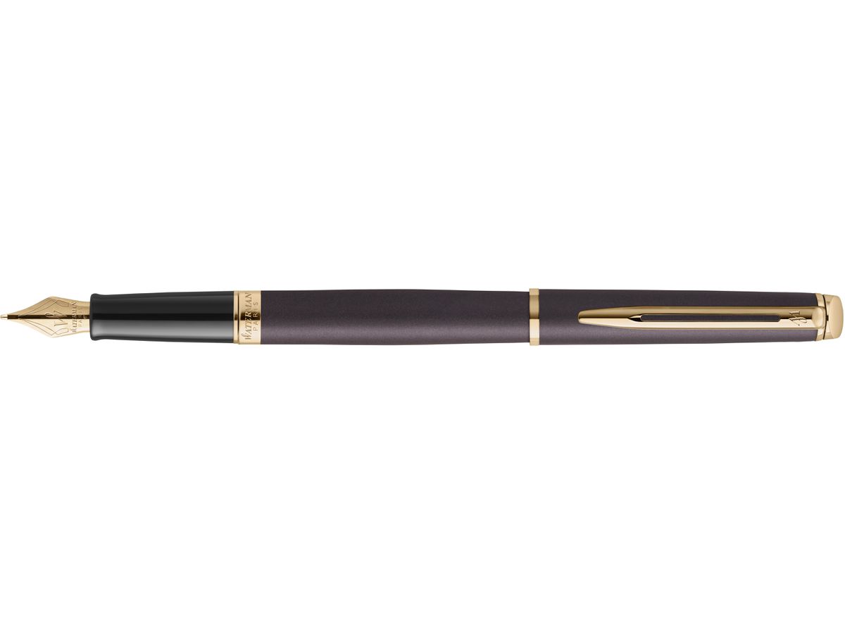 WATERMAN Stylo plume Hémisphère M 2217940 Understated Ed. Metal Black (3026982179401)