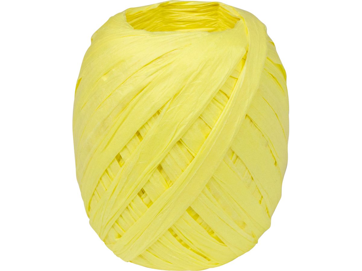 STEWO Geschenkband Raffia 2583414010 gelb 7mm (7630050872895)