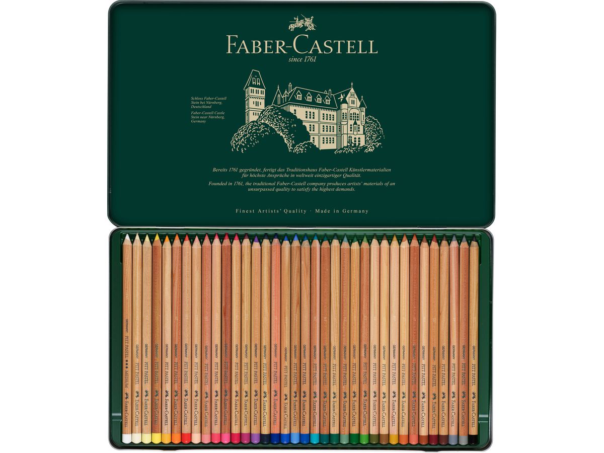 FABER-CASTELL Farbstift Pitt 112136 36er Metalletui (4005401121367)