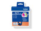 BROTHER Valuepack Tinte CMYBK LC-521VAL DCP-J1360DW 500 Seiten (4977766842150)