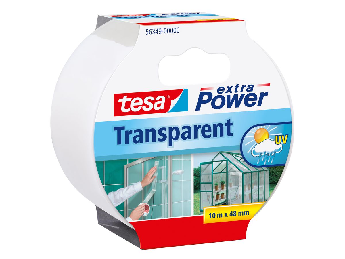 TESA Extra Power 10mx50mm 563490000 Gewebeband, transparent (4042448033222)