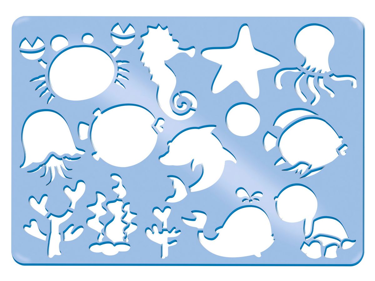 URSUS Chablon Set 3 Animals 44100003 26.8x18.9x0.2cm 6 pcs. (4008525238959)