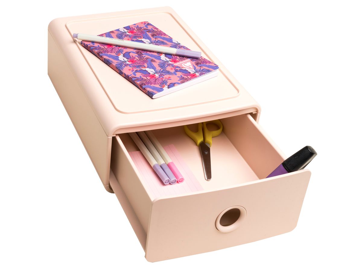 EXACOMPTA Schubladenbox SKANDI A5+ 315431D Tiny Box, 1 Schubl. rosa (9002493315433)