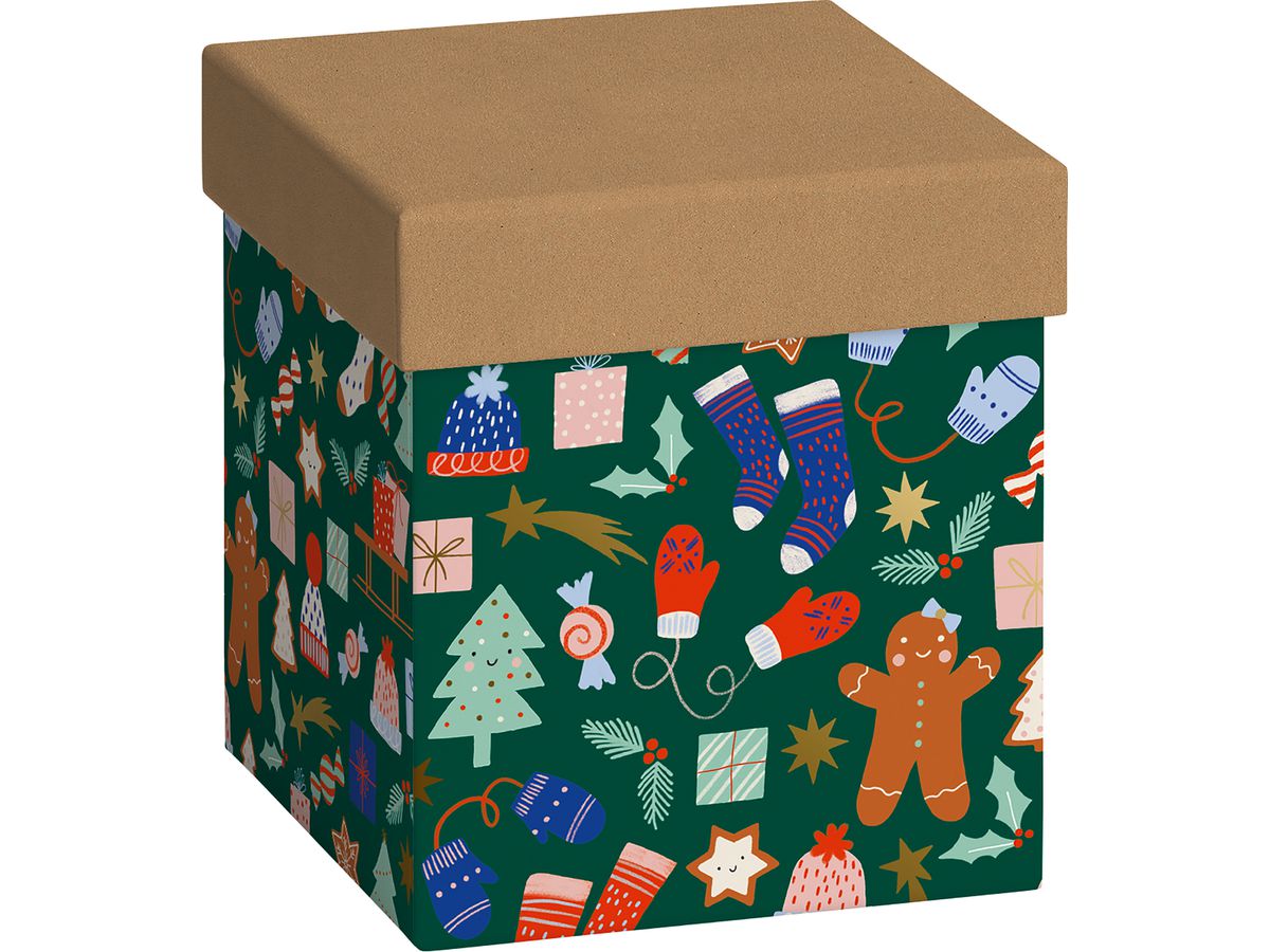STEWO Geschenkbox Marioka 2551523796 dunkelgrün 11x11x12cm (7630050875827)