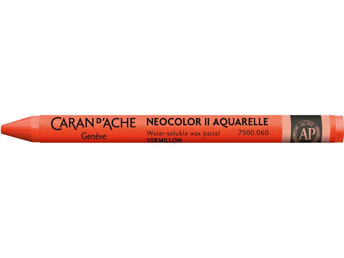 CARAN D'ACHE Crayons de cire Neocolor II 7500.060 vermillon (7610186271816)