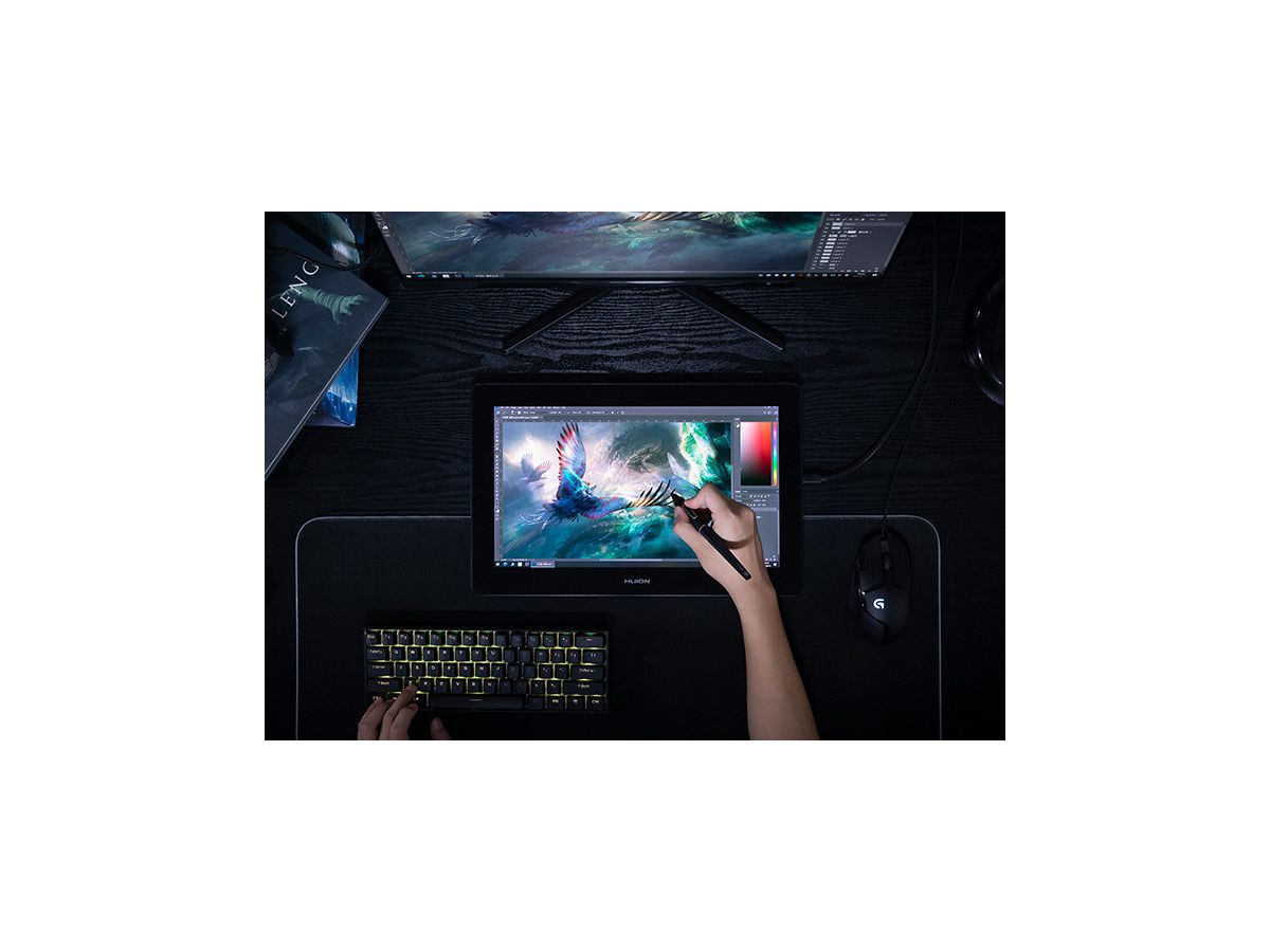 HUION Kamvas Pro 16 Plus 4K IPS Grey GT1562 8192Levels, 5080LPI USB-C (6930444801816)