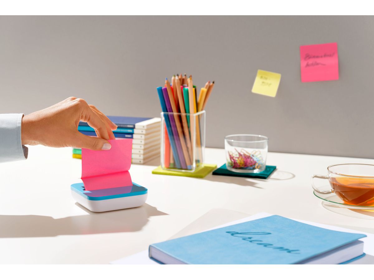 POST-IT Super Sticky Z-Notes 76x76mm VAL-SS8P Dispenser 4 coul. 8x90 flls. (4891203054404)