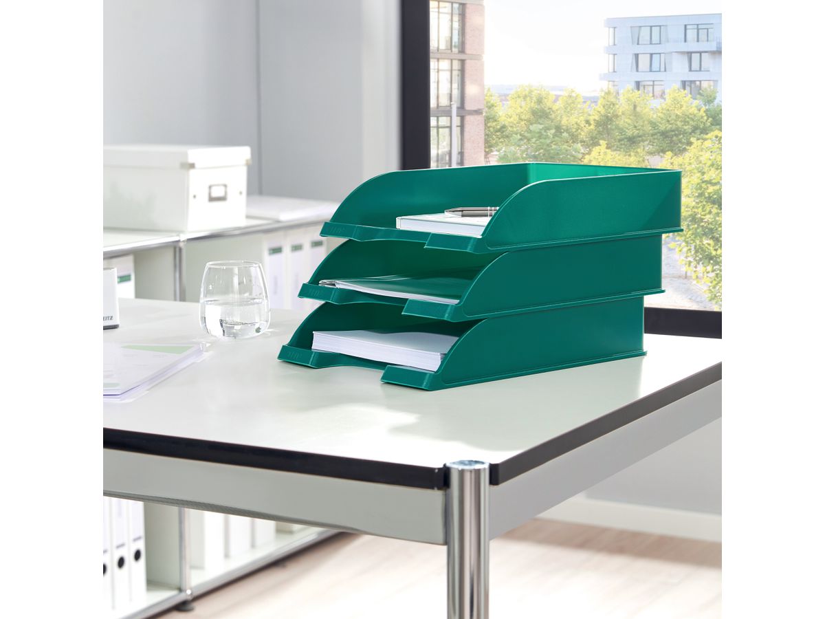 LEITZ Briefkorb Plus A4 52270055 grün (4002432311064)