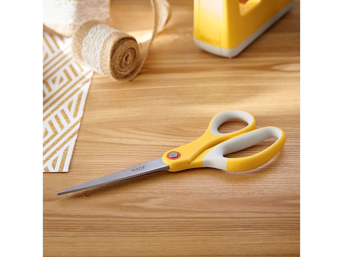 LEITZ Ciseaux Titan Cosy 5332-00-19 jaune 20.5cm (4002432128549)