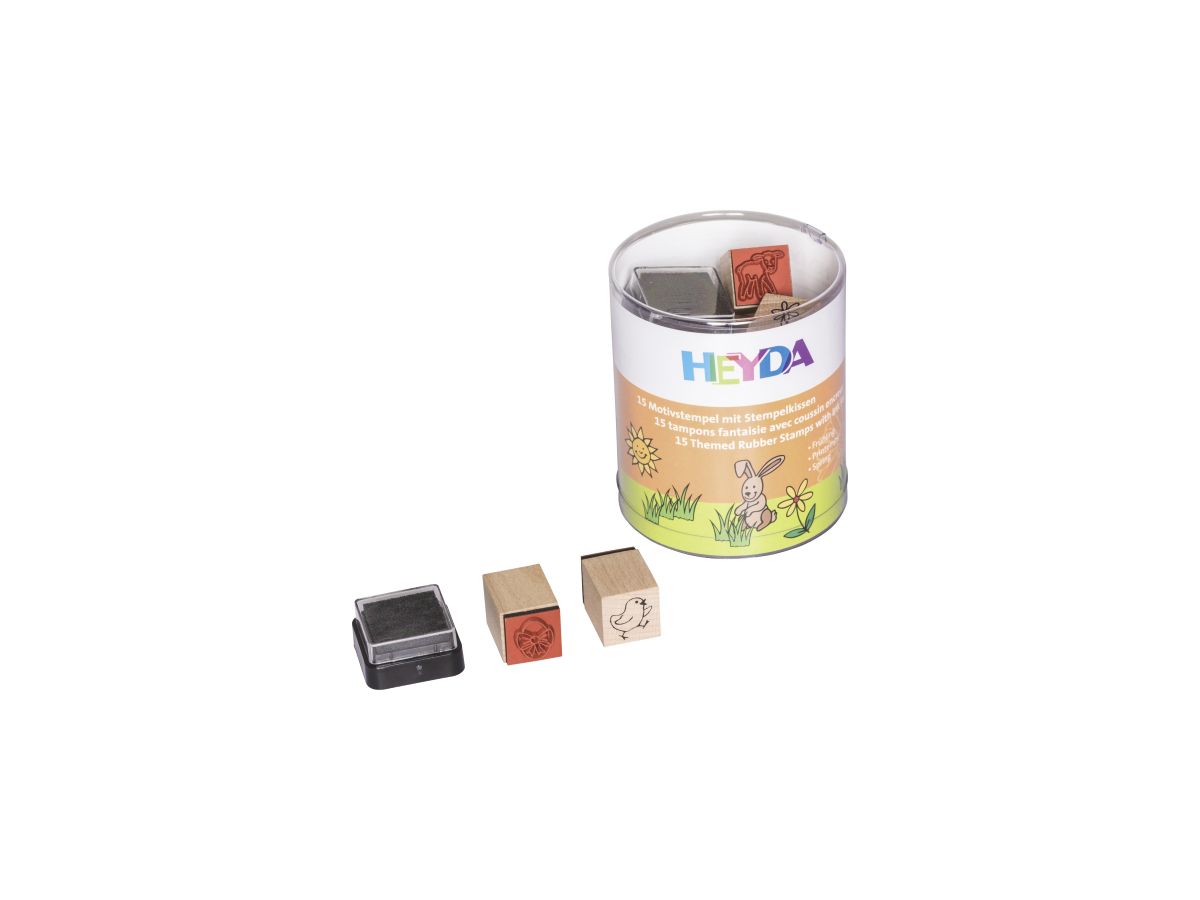 HEYDA Stempel-Dose Frühling 204888484 15 Stück (4005329884849)