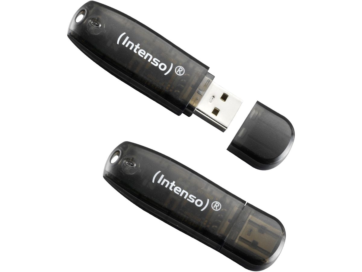 INTENSO USB-Stick Rainbow Line 16GB 3502470 USB 2.0 black (4034303010011)