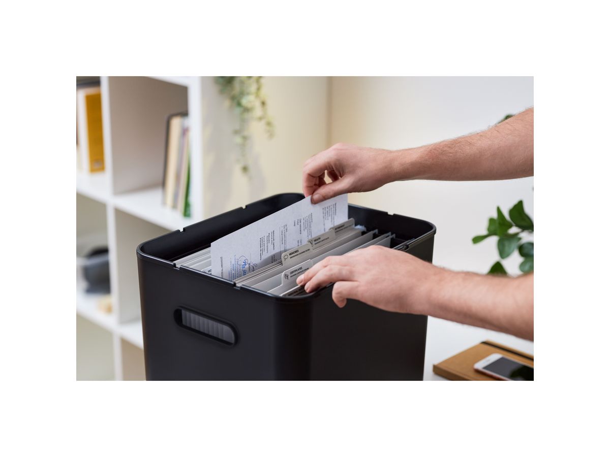 ROTHO Archivbox MyPaper 1064508080 29x29.5x40cm schwarz (7610859274106)