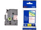 PTOUCH Nastro, plastific.rosso/chiaro TZe-132 PT-1280VP 12 mm (4977766684842)