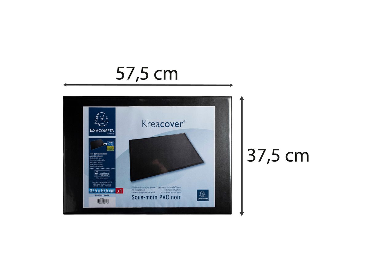 RHODIA Schreibunterlage 37.5x57.5cm 29781E KreaCover schwarz (3130631297818)