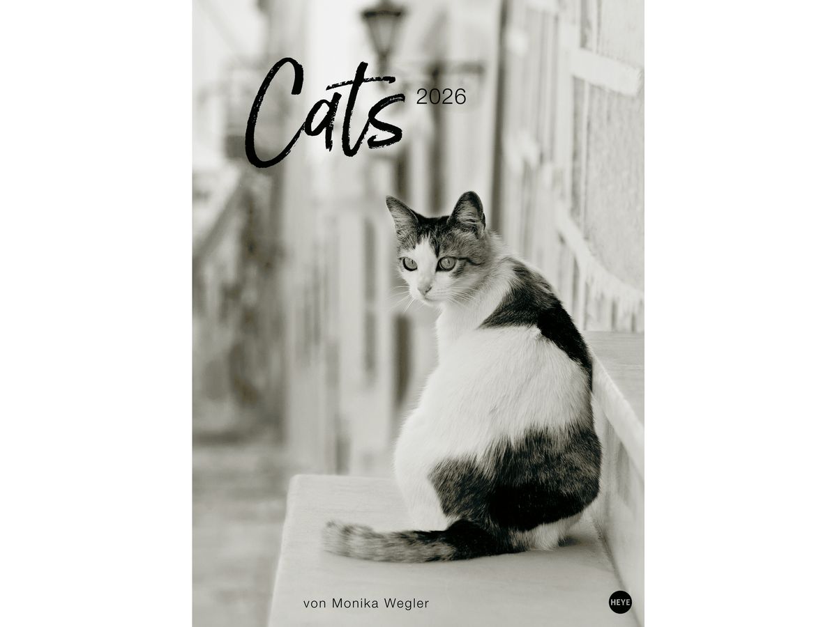 HEYE Calendrier 2026 22848+26 Wegler Cats Edition AL 49x68cn (9783756411313)