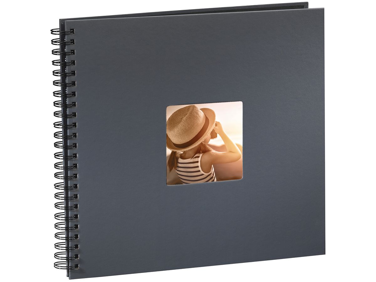 HAMA Spiralalbum Fine Art 36x32cm 94874 grau 25 Blatt (4007249948748)