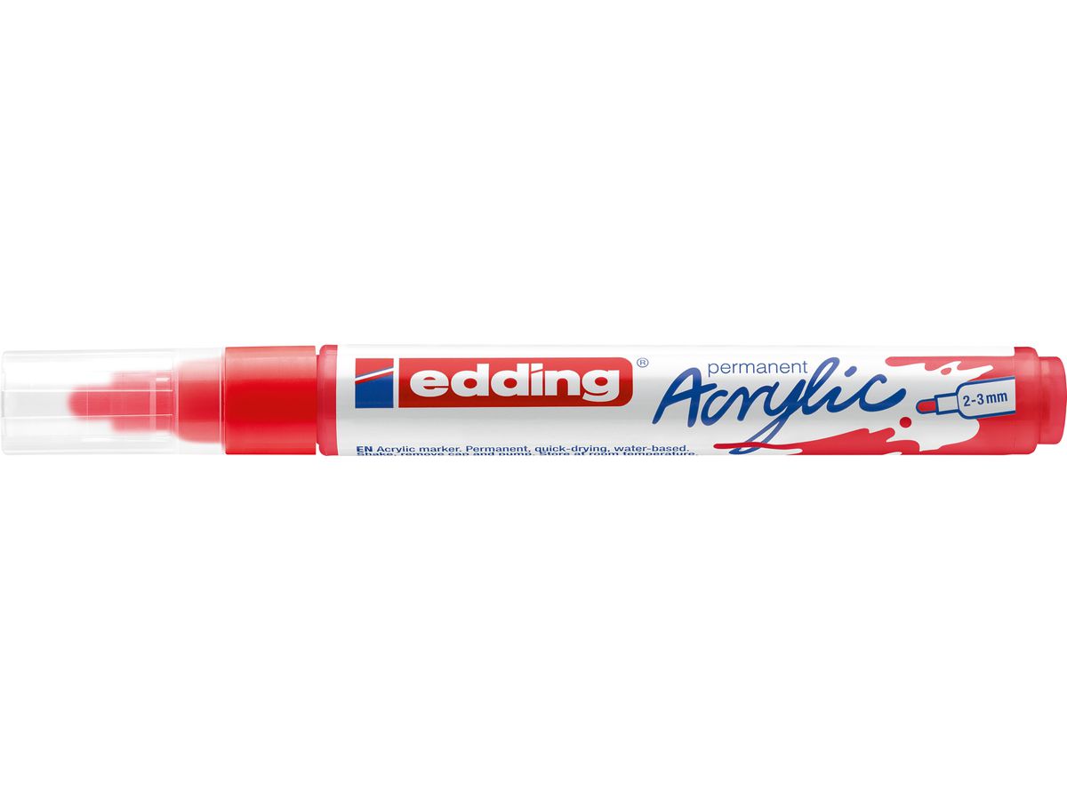 EDDING Acrylmarker 5100 2-3mm 5100-902 traffic red (4057305026804)