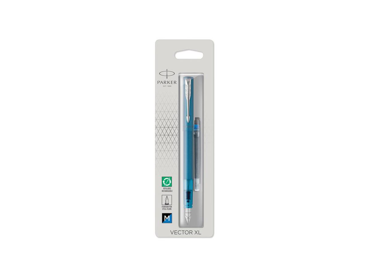 PARKER Füllfederhalter M 2159766 VECTOR XL blau (3026981597664)