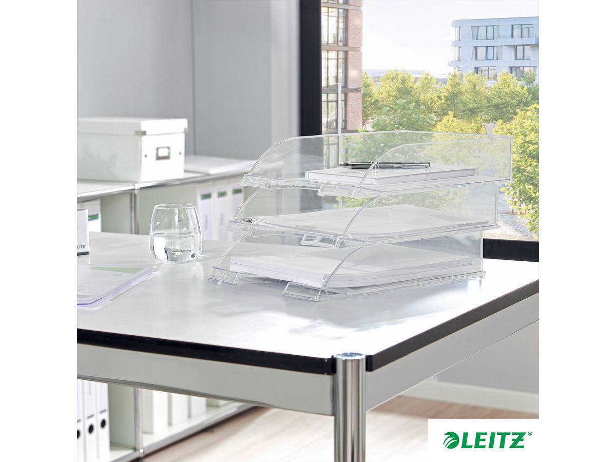LEITZ Briefkorb Plus A4 52260002 glasklar (4002432310999)
