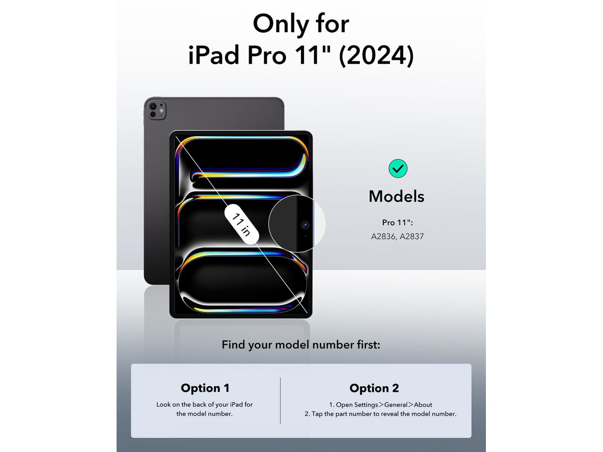 ESR Rebound Magnetic Case 1B1960503 iPad Pro 11 2024, Grey (4894240191088)