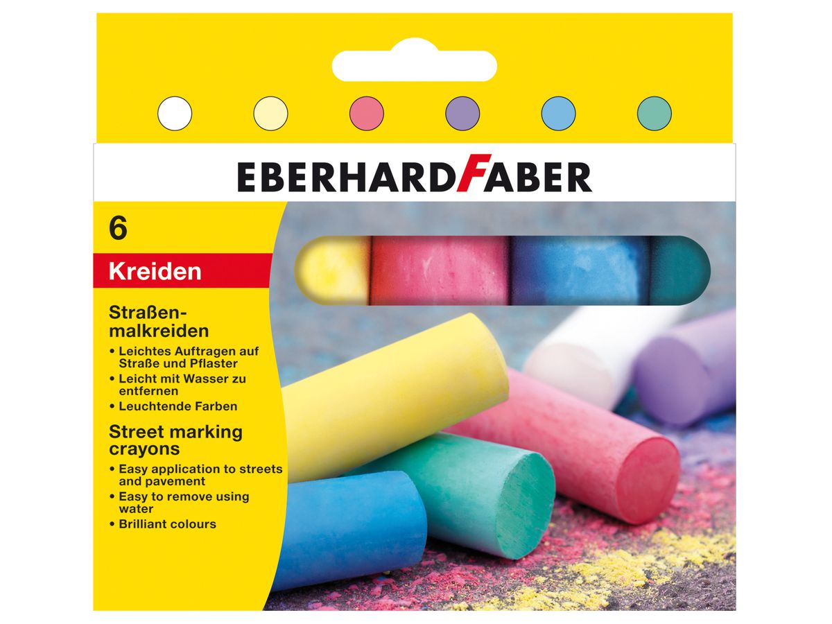 EBERHARD FABER Gesso 526506 6 colori ass. astuccio (4087205265065)