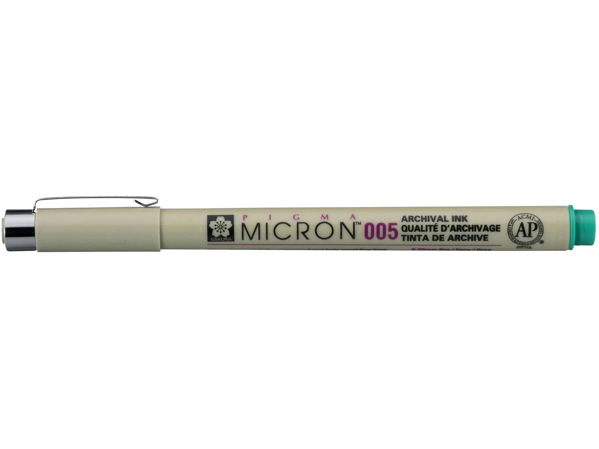 SAKURA Fineliner Pigma Micron 0,2mm XSDK00529 grün (0084511318434)