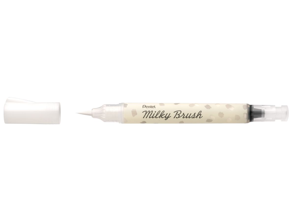 PENTEL Pinselstift Milky Brush XGFH-PWX weiss (0884851061379)