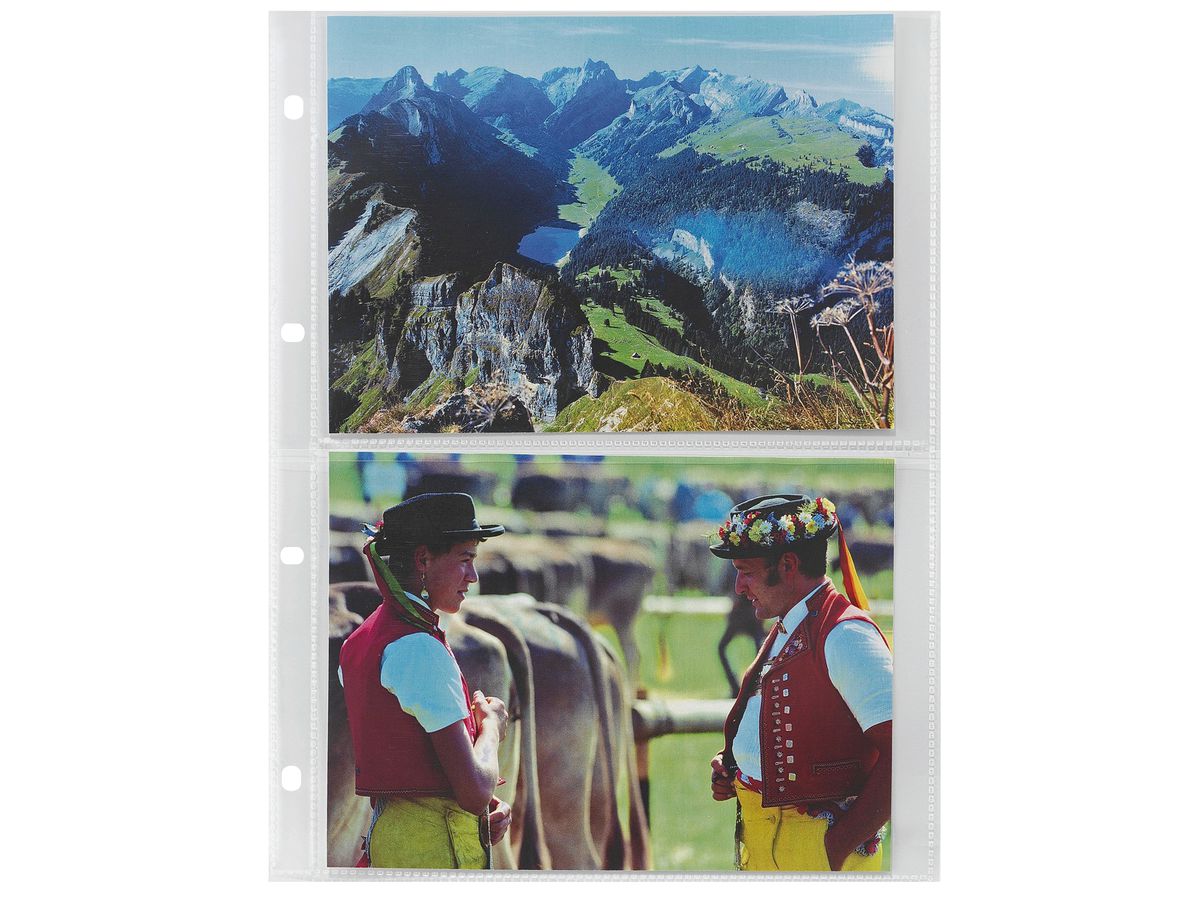 HWB Foto-Zeigetaschen A4 03606.11 13x18cm,120my,glatt,10St (7610775090545)