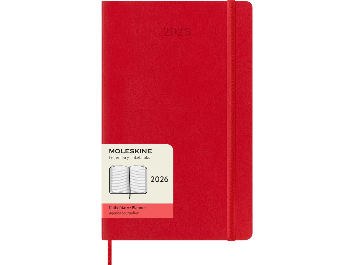 MOLESKINE Agenda Classic Large 2026 DSF212DC3Y26 1J/1P r. écarlate SC 13x21cm (8056999274580)