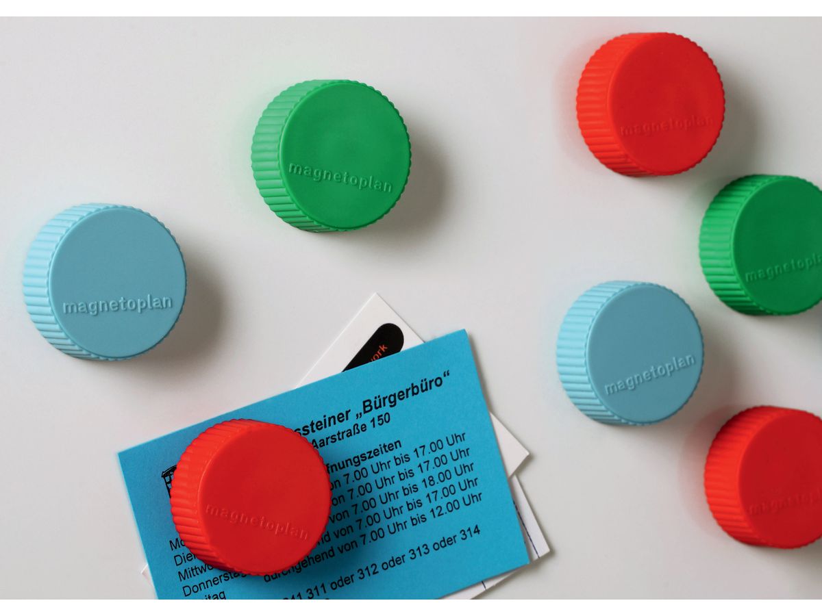 MAGNETOPLAN Haltemagnete Magnum 16600414 dunkelblau, Blister 4 Stk. (4013695020556)