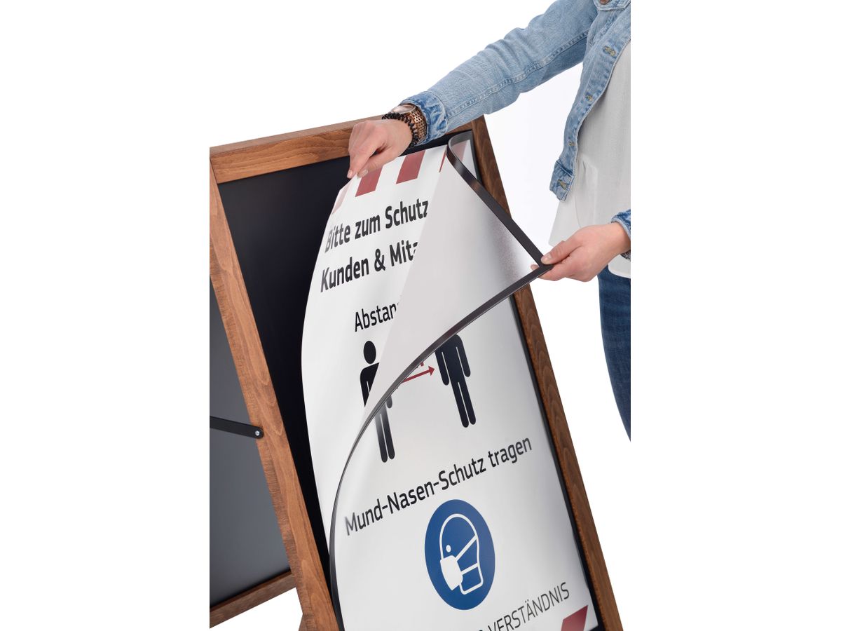 MAGNETOPLAN Kundenstopper MULTI A1 50090060 mit Magnetfolie, Outdoor (4013695064109)