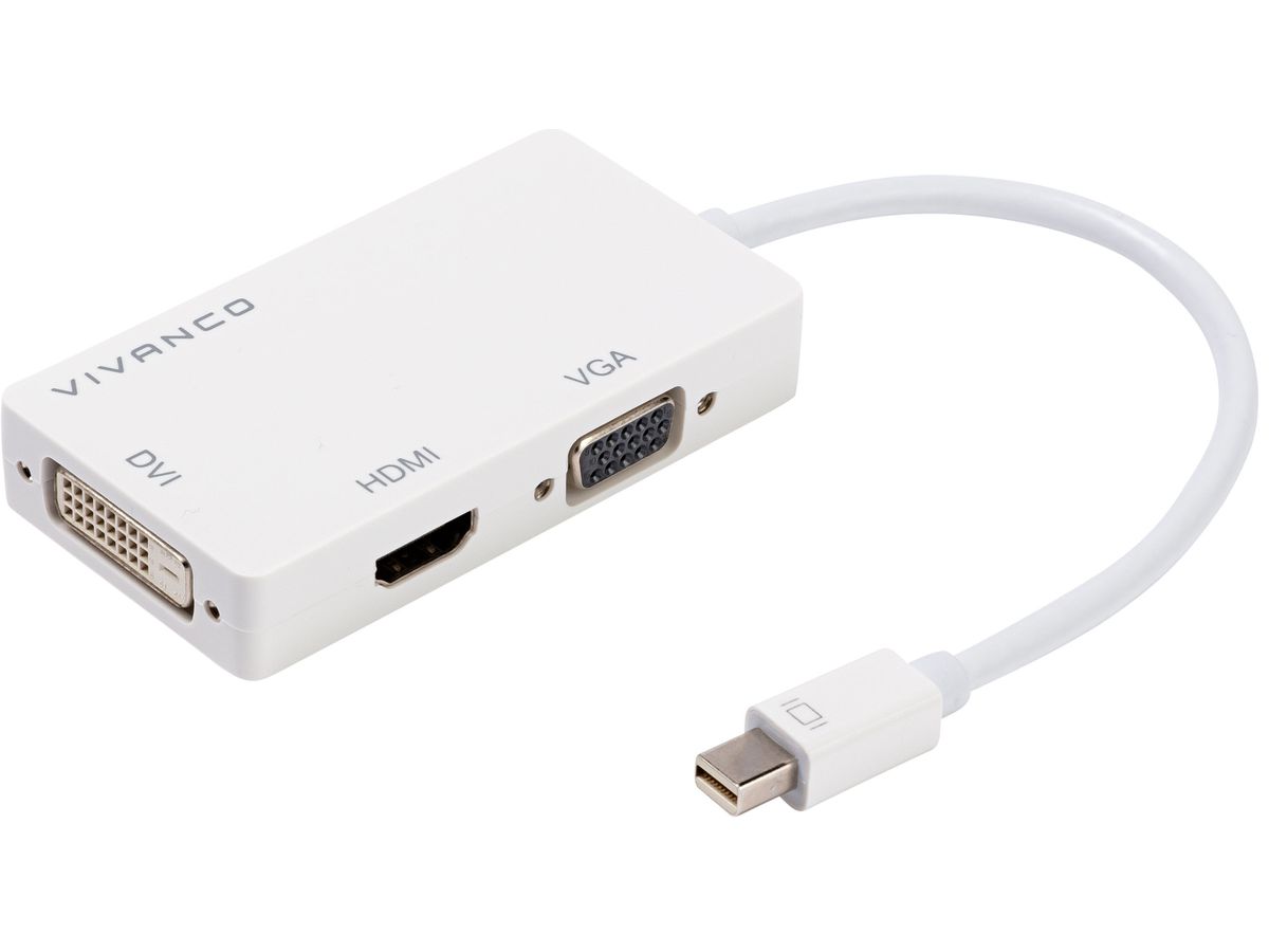 VIVANCO MiniDisplayPort 45283 45283 HDMI/DVI/VGA (4008928452839)