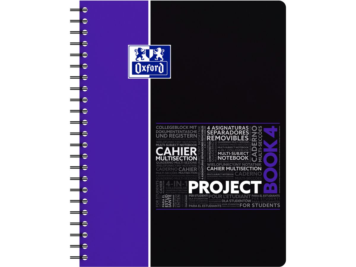 OXFORD Projectbook A4+ 400037432 quadrettato 5mm, 90g 100 fogli (8412771006747)