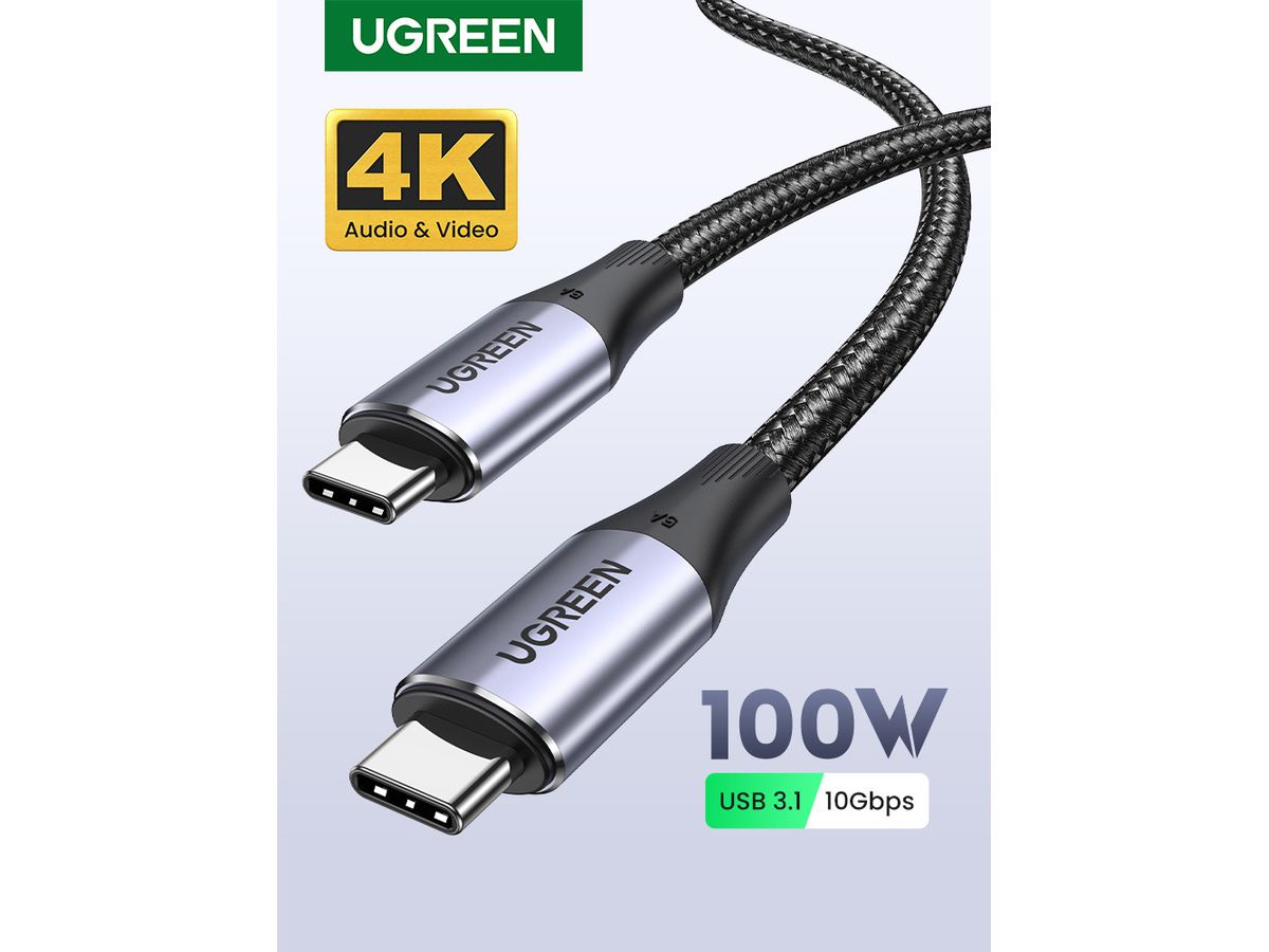 UGREEN Cable USB 3.2 Gen2 80150 Black, 1m (6957303881505)